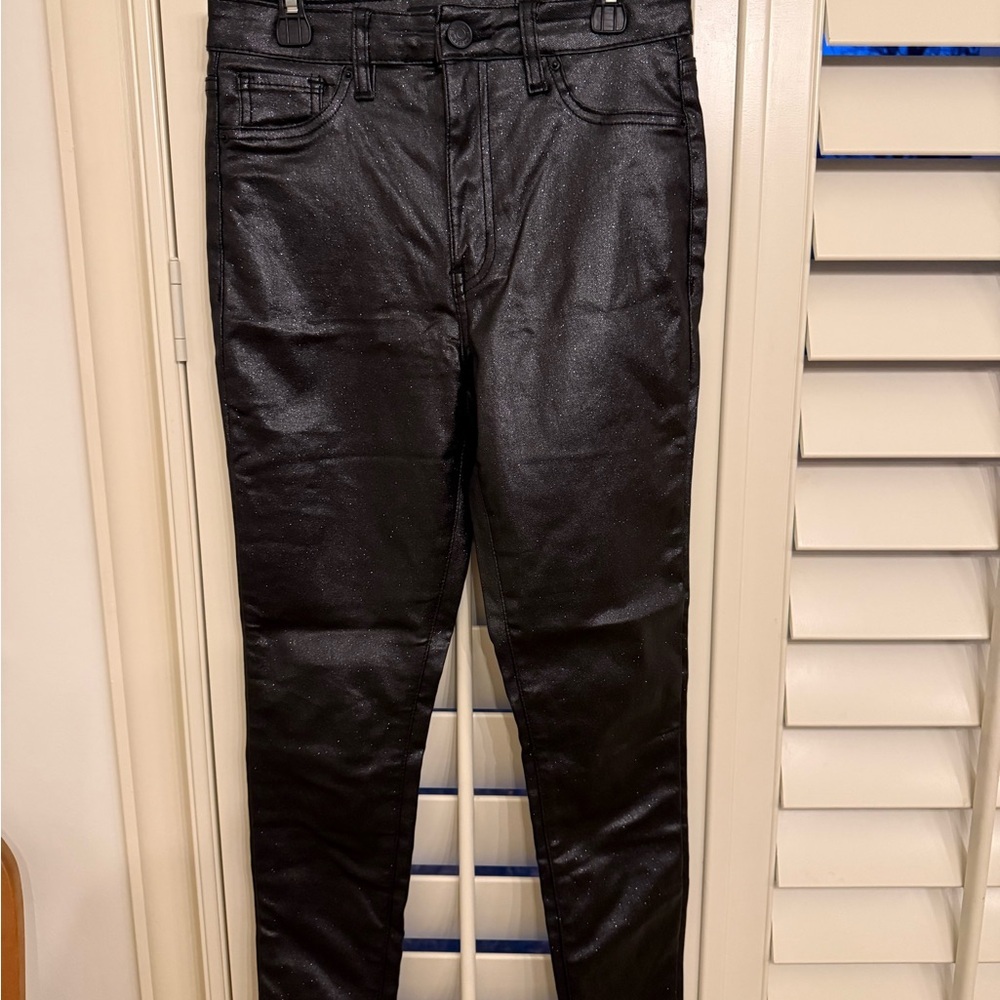 YMI women’s Shiny Black Skinny Jeans